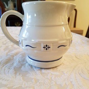 Longaberger Classic Blue Pottery Sm Juice Pitcher